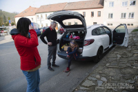 Fotografie z instalace výstavy v Dolních Kounicích
