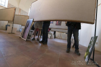Fotografie z instalace výstavy v Dolních Kounicích