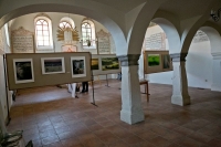Instalace výstavy v Dolních Kounicích